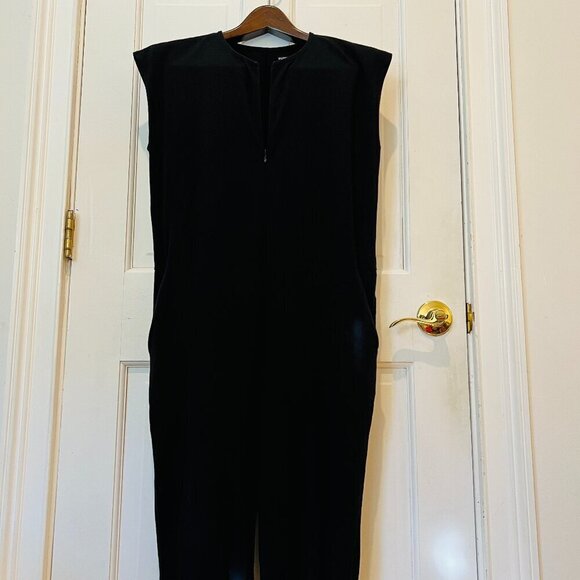 Eileen Fisher Pants - Eileen Fisher Jumpsuit Black Goth Grunge Witchy Chic Size XS